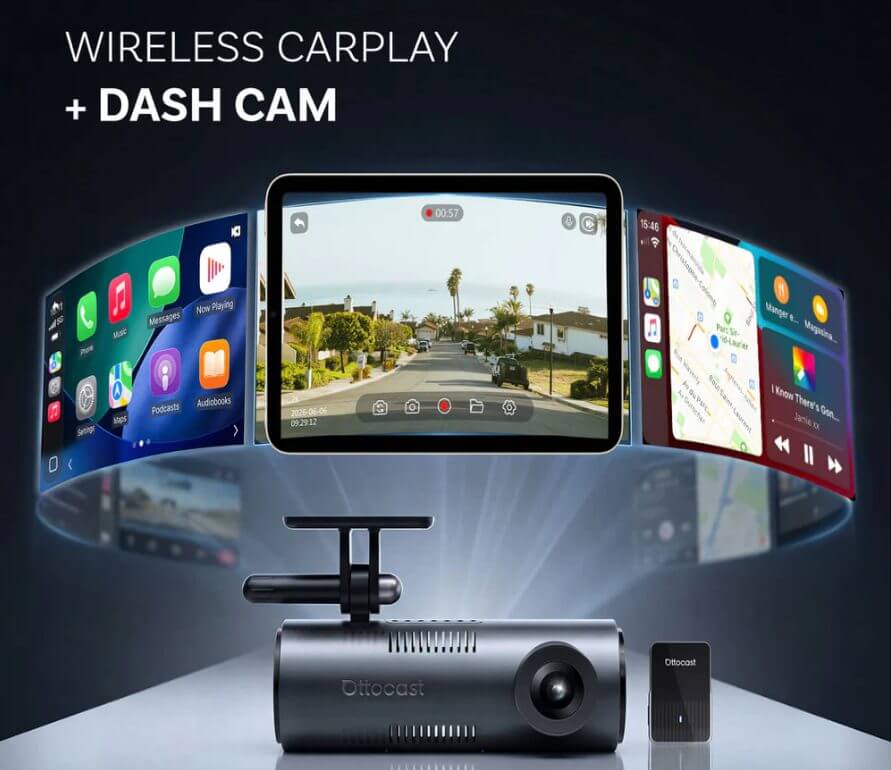 Why the Ottosafe Cam 2-in-1 Wireless CarPlay Dash Cam Is the Ultimate Vehicle Interior Upgrade