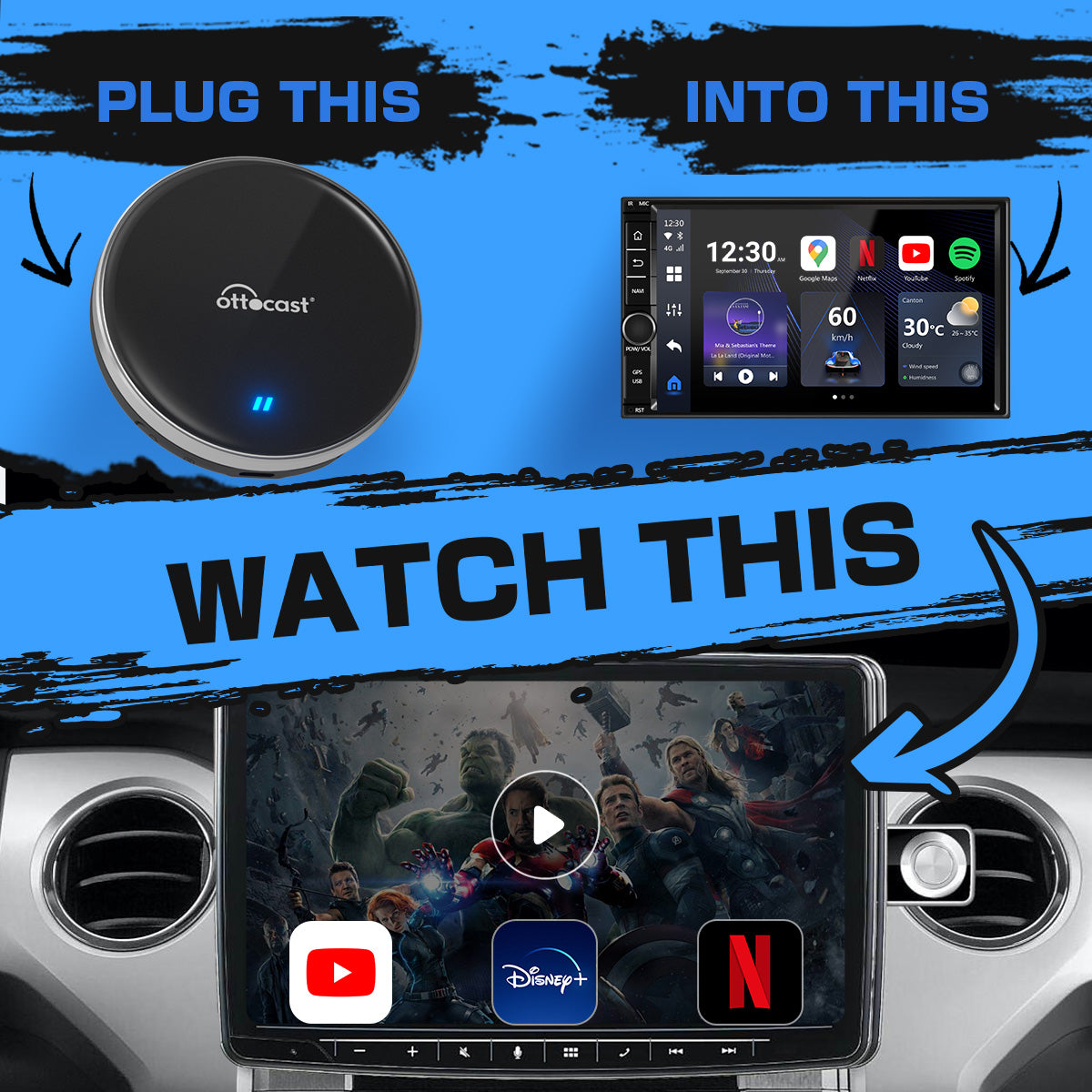 OttoAibox P3 Lite CarPlay AI-boks