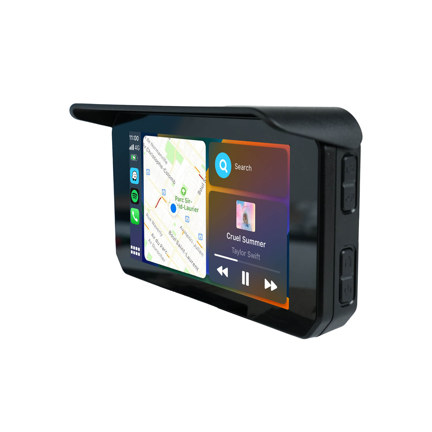 CarPlay Lite C5 SE przenośny motocyklowy GPS bezprzewodowy ekran CarPlay/Android Auto