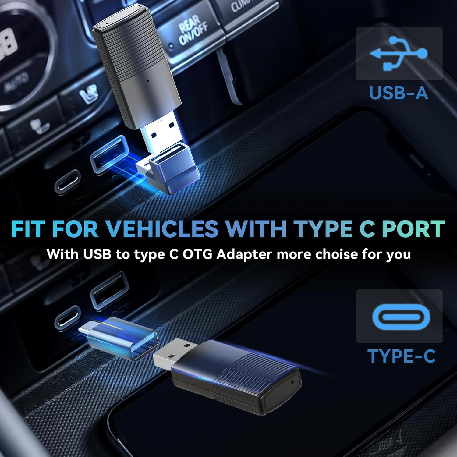 OTTOCAST Mini Wireless CarPlay/Android Auto Adapter