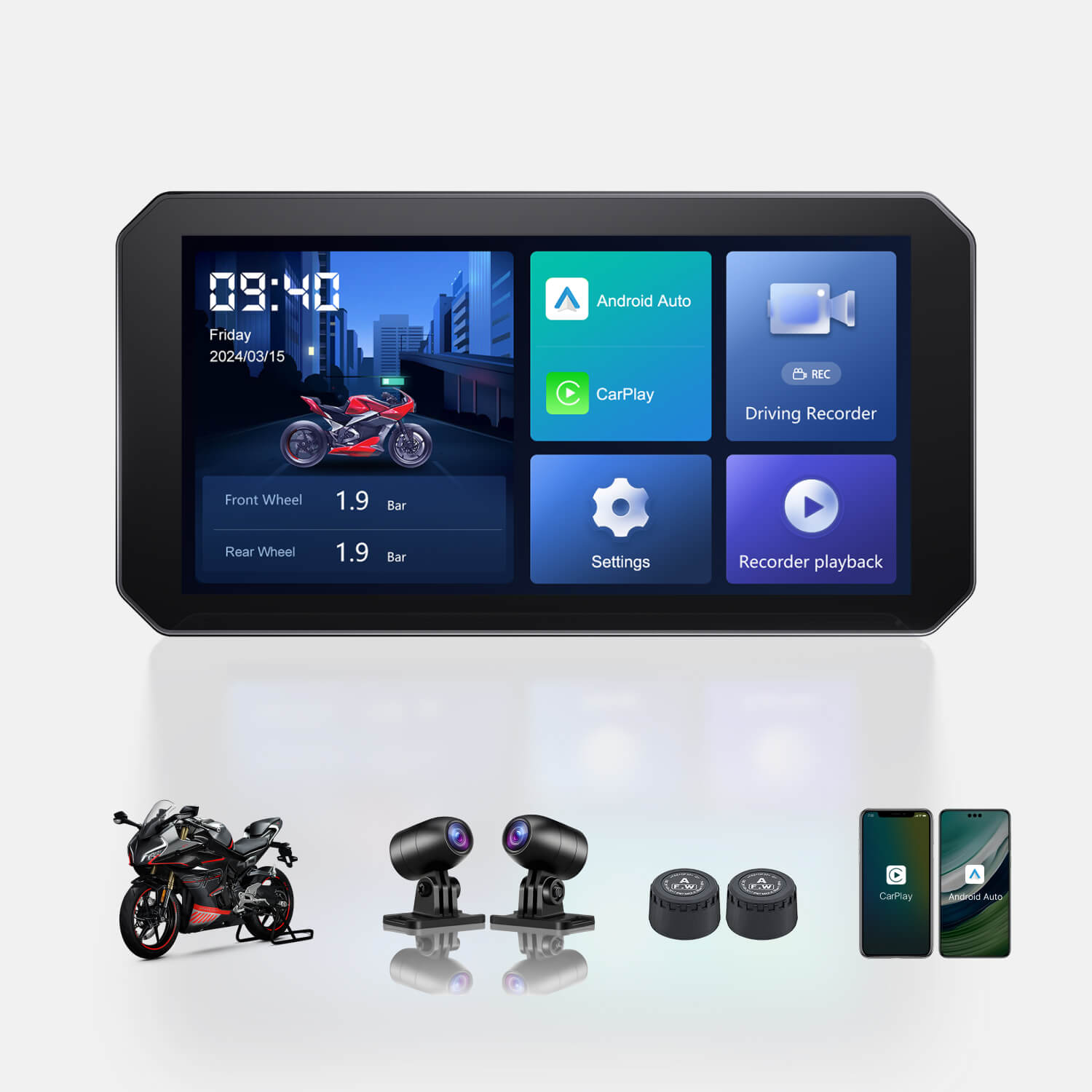 C6 Motorcycle Touchscreen