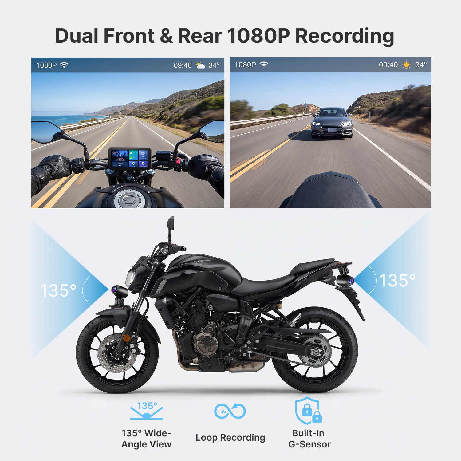 C6 Motorcycle Touchscreen