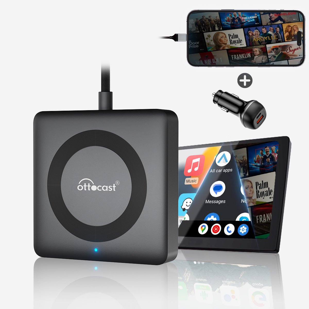 Auto TV Mate Pro - HDMI Multimedia- & Wireless CarPlay Adapter