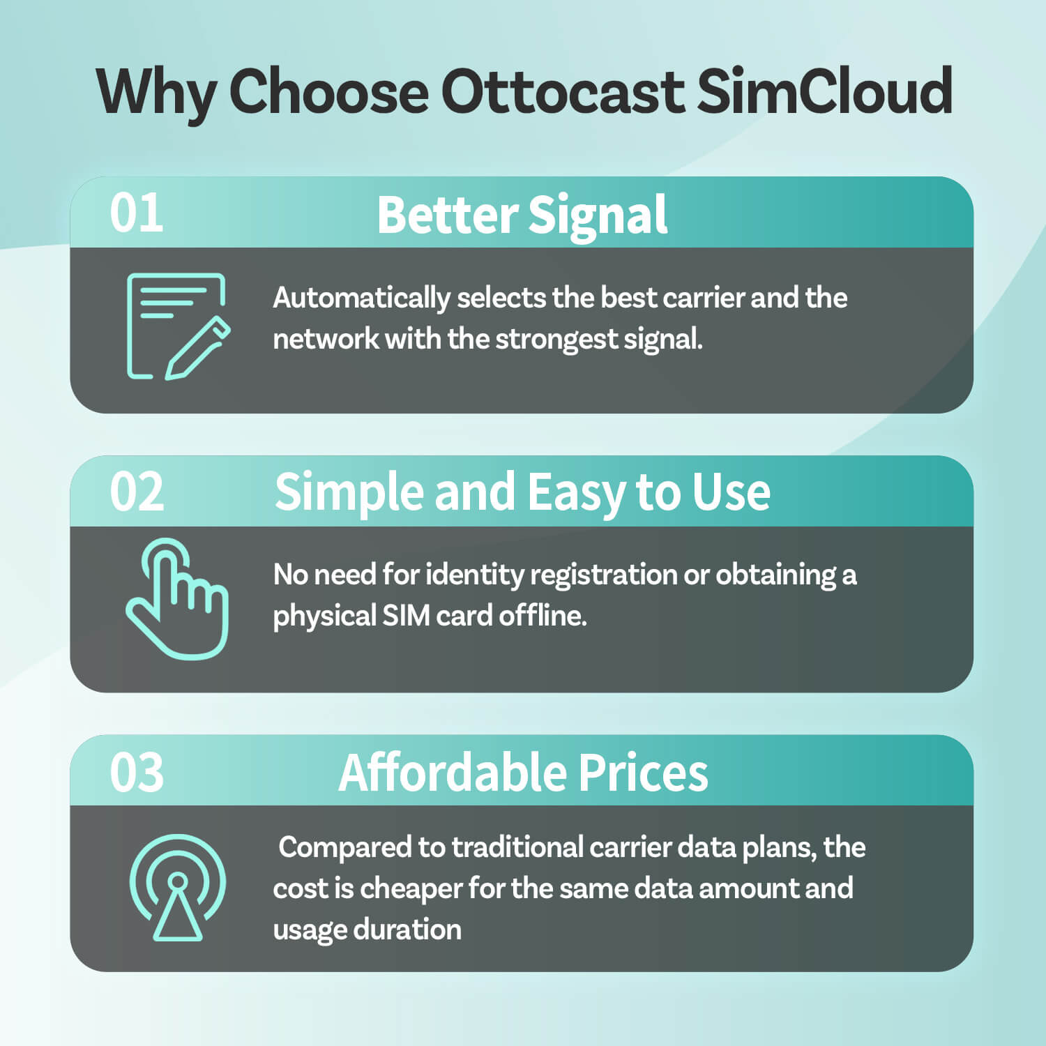 Ottocast CloudSIM - 10GB/30GB/60GB/120GB