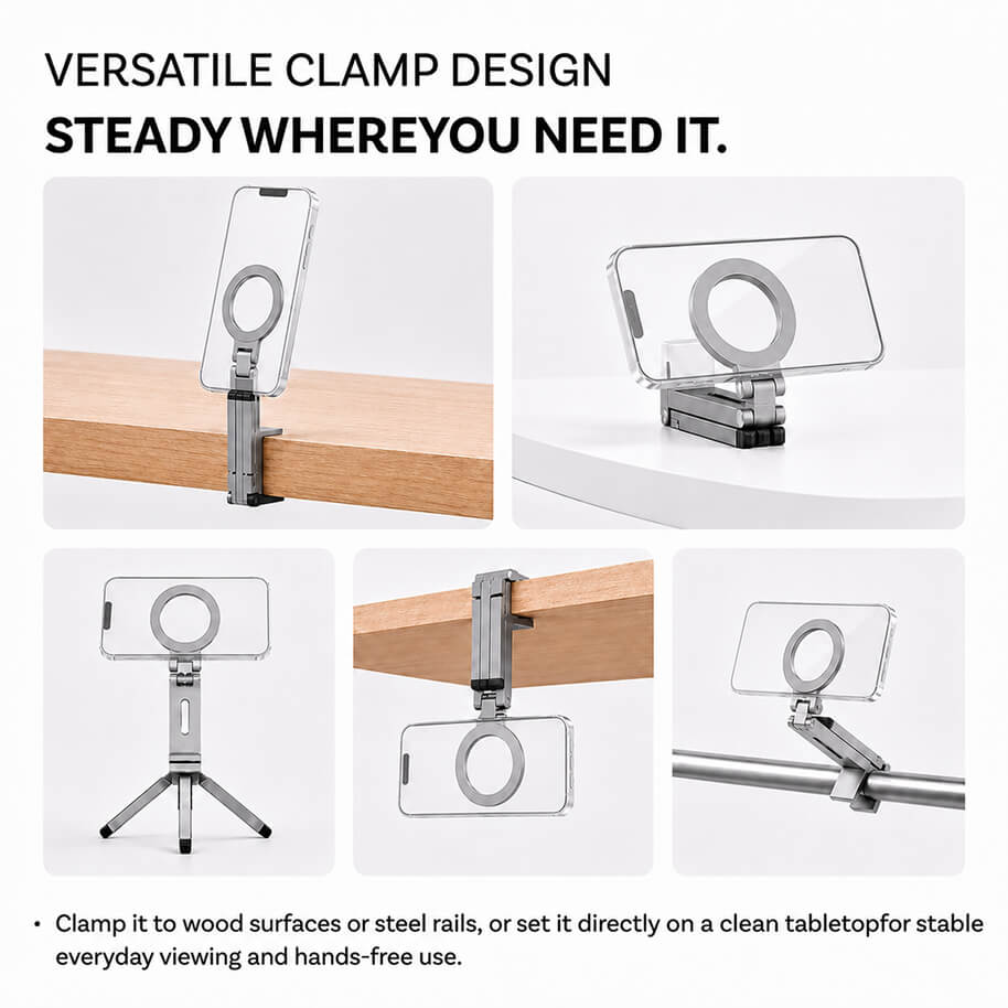 Multi-Fold Magnetic Phone Stand