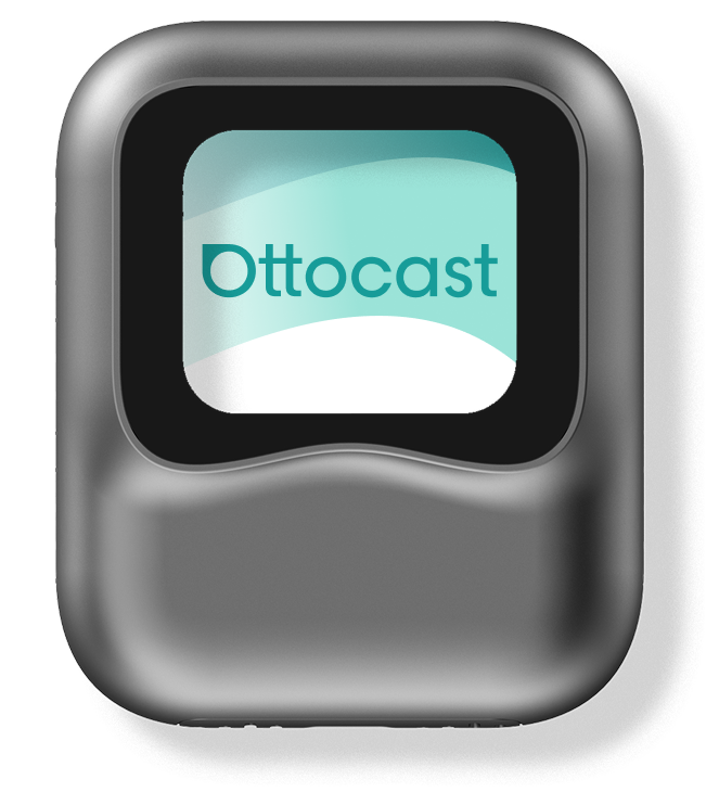 Ottocast Nano AI wireless CarPlay adapter device in sleek black design for smart in-car connectivity