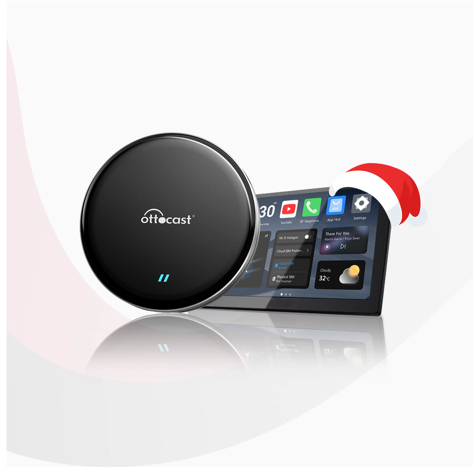 OttoAibox P3 Lite Wireless CarPlay Android Smart Media Box