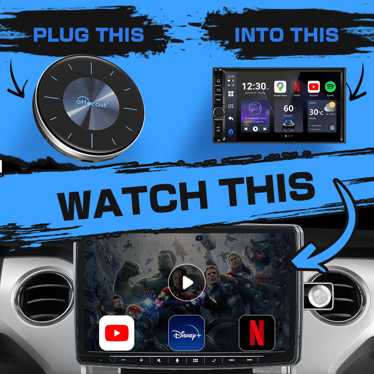 (Limited stock) OttoAibox P3 CarPlay AI Box