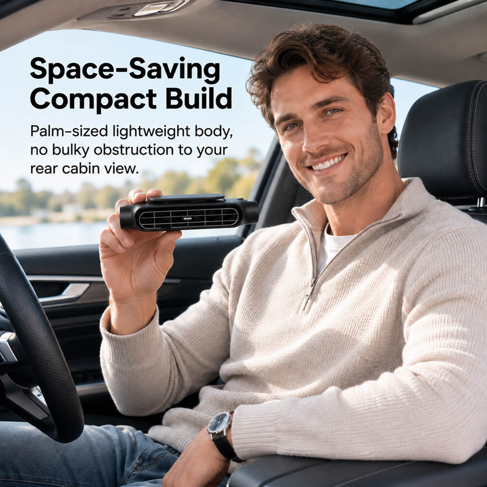USB Car Headrest Cooling Fan