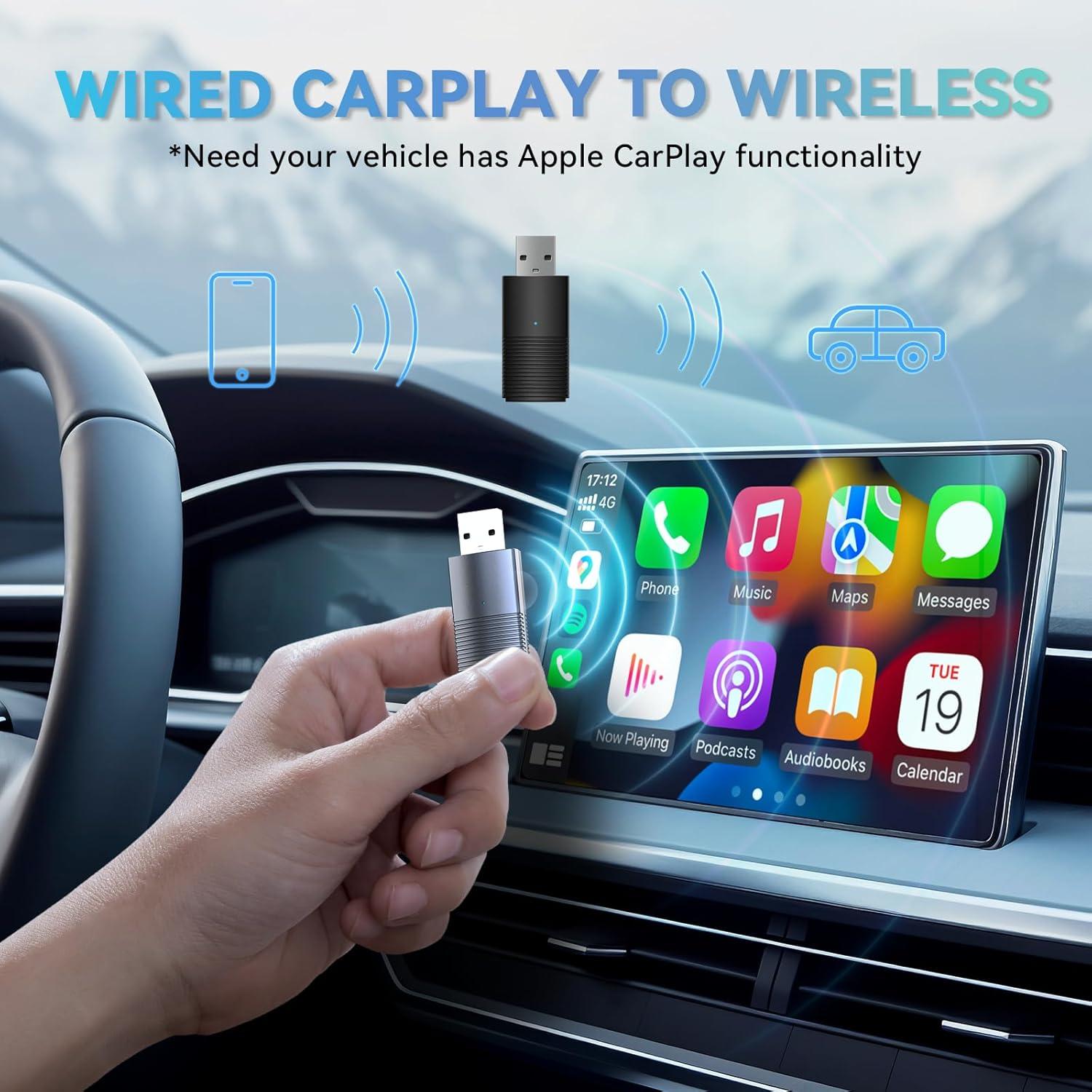 OTTOCAST Mini Wireless CarPlay/Android Auto Adapter