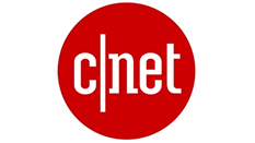 CNET logo in red circle, technology news, reviews and product guides from CNET website