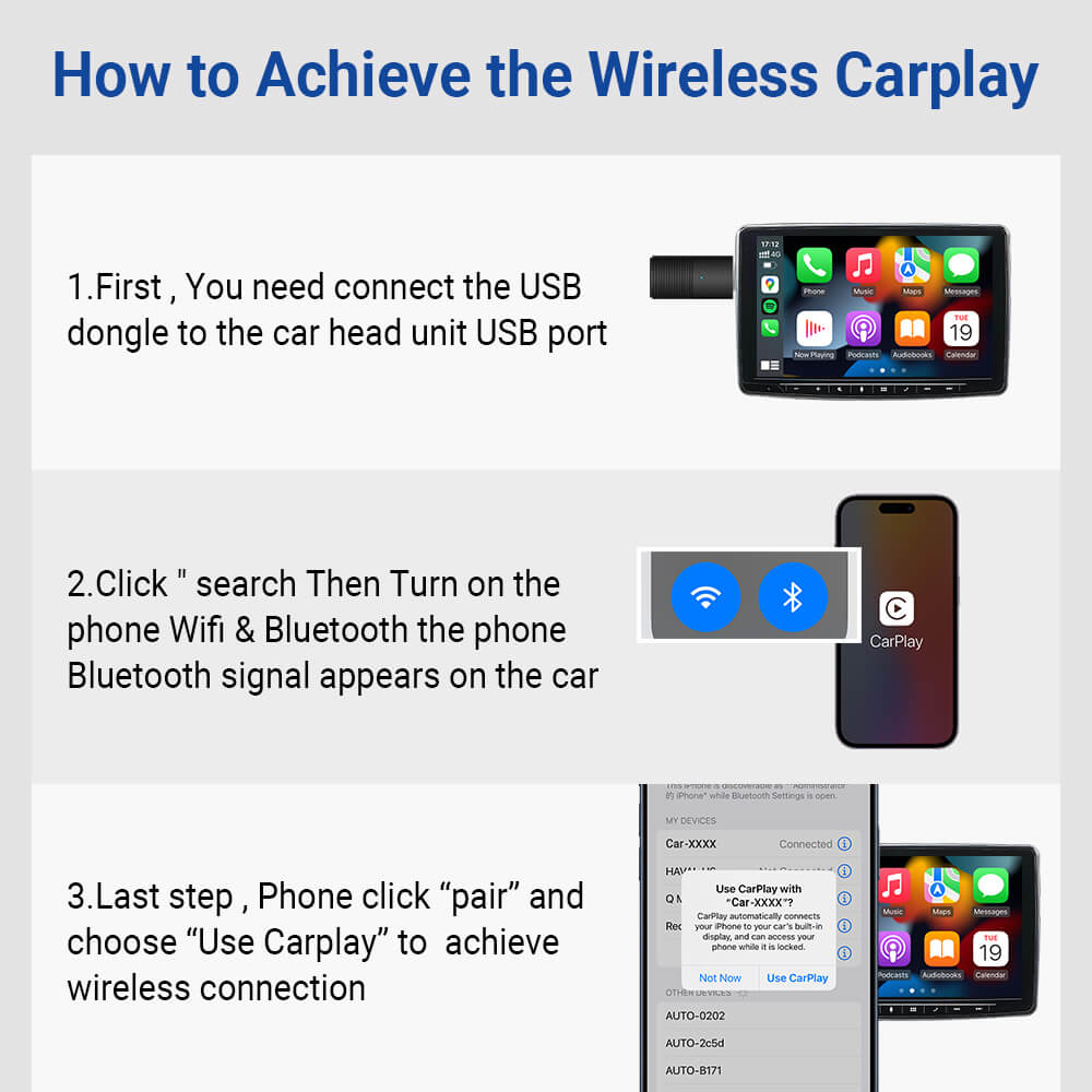 (EXCLUSIVE PRICE)-MINI AI WIRELESS CARPLAY/ANDROID AUTO ADAPTER