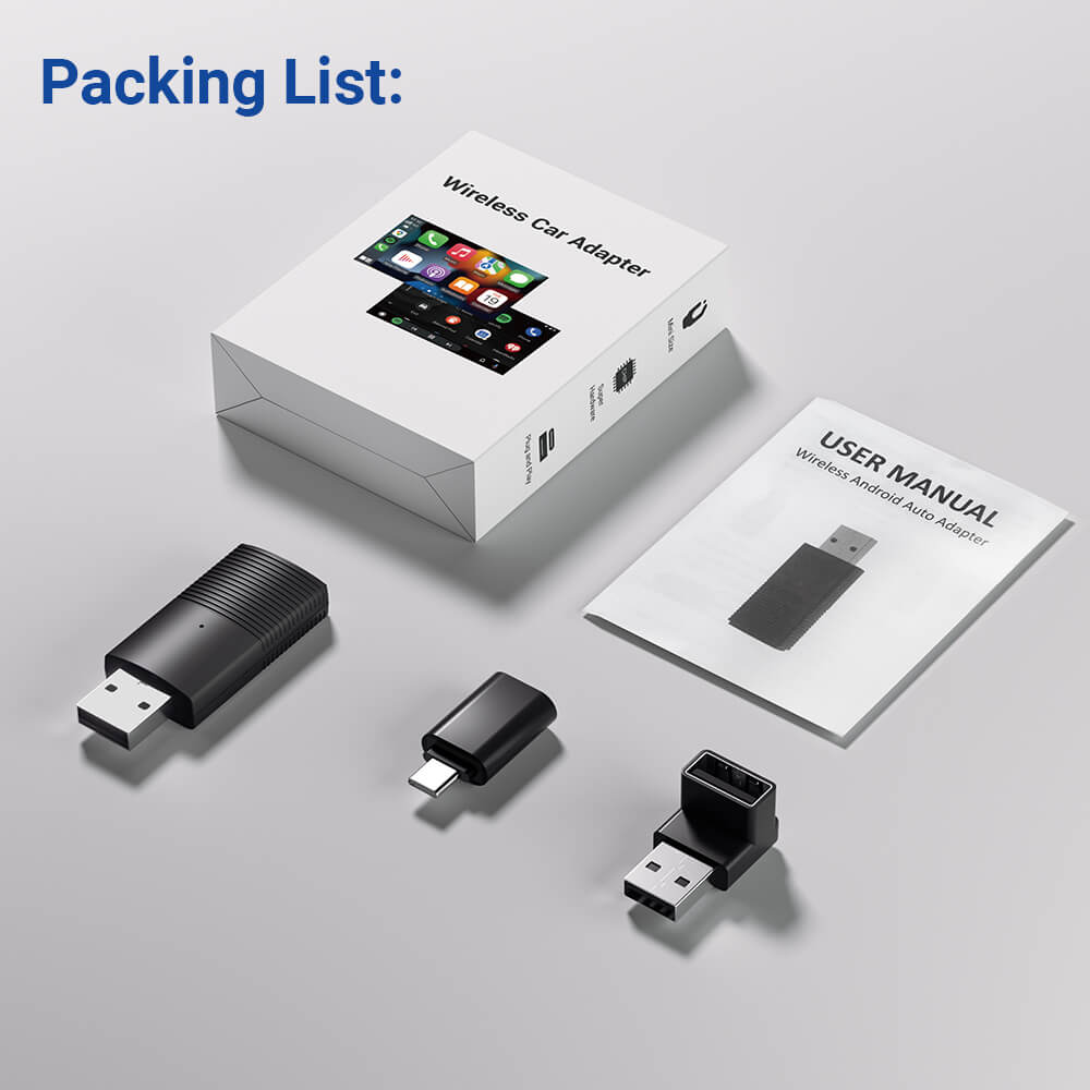 (EXCLUSIVE PRICE)-MINI AI WIRELESS CARPLAY/ANDROID AUTO ADAPTER