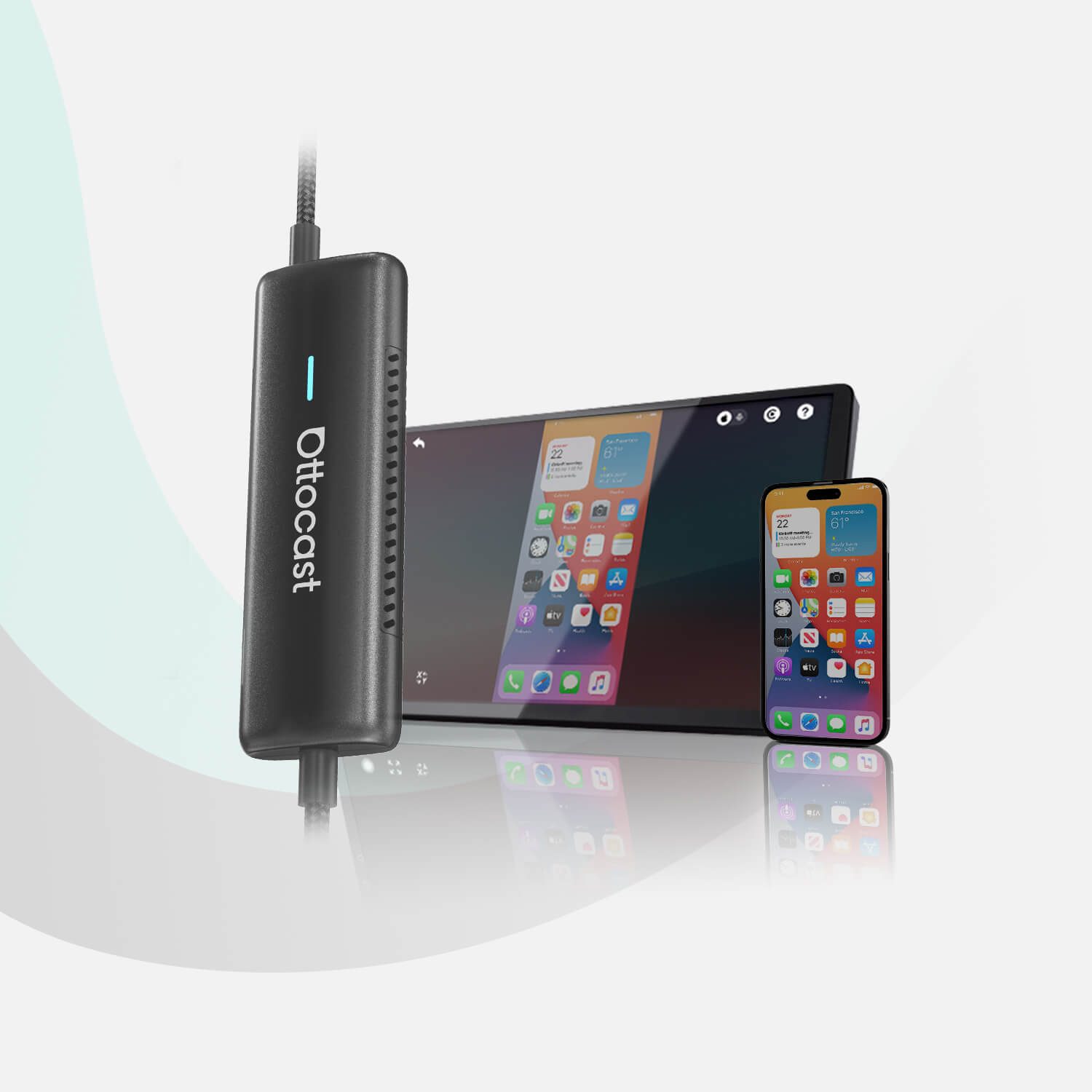 Spegel Touch trådlös CarPlay-adapter