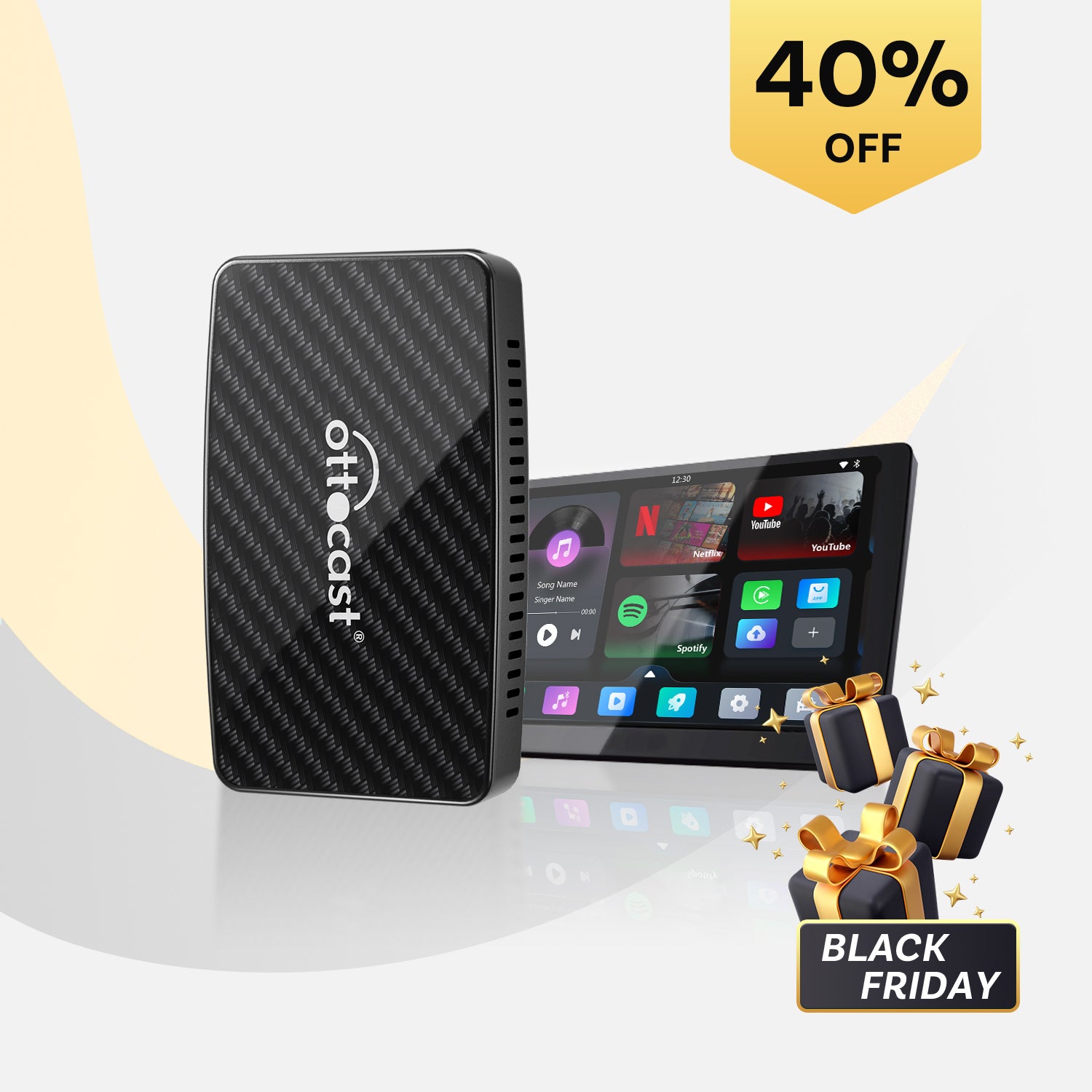 Ottocast Play2Video Pro Streaming Box Netflix YouTube Car