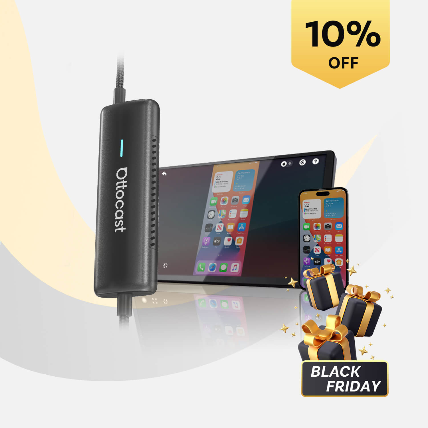 Mirror Touch Wireless CarPlay Adapter