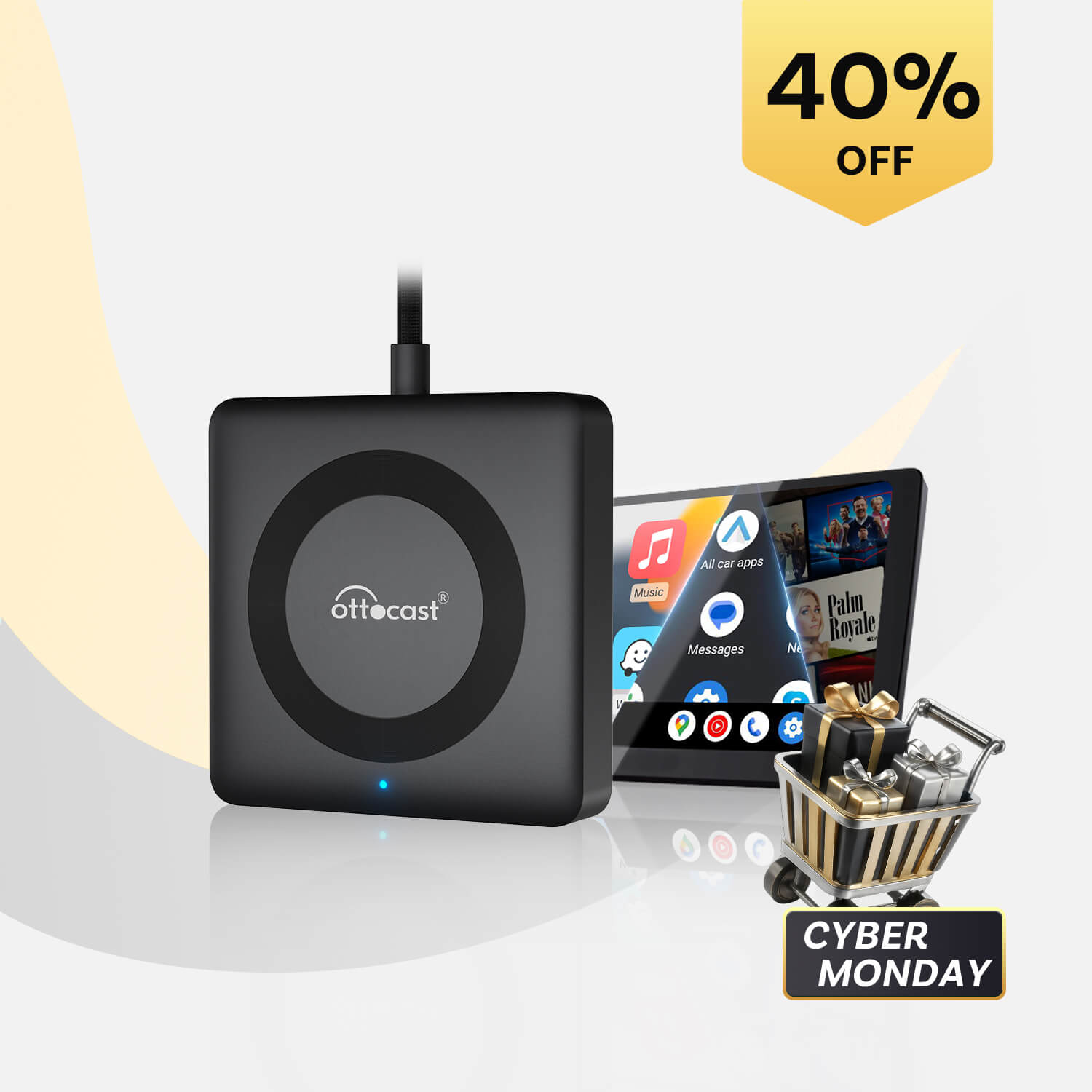 कार टीवी मेट मैक्स - वायरलेस कारप्ले और एंड्रॉइड ऑटो के साथ HDMI मल्टीमीडिया