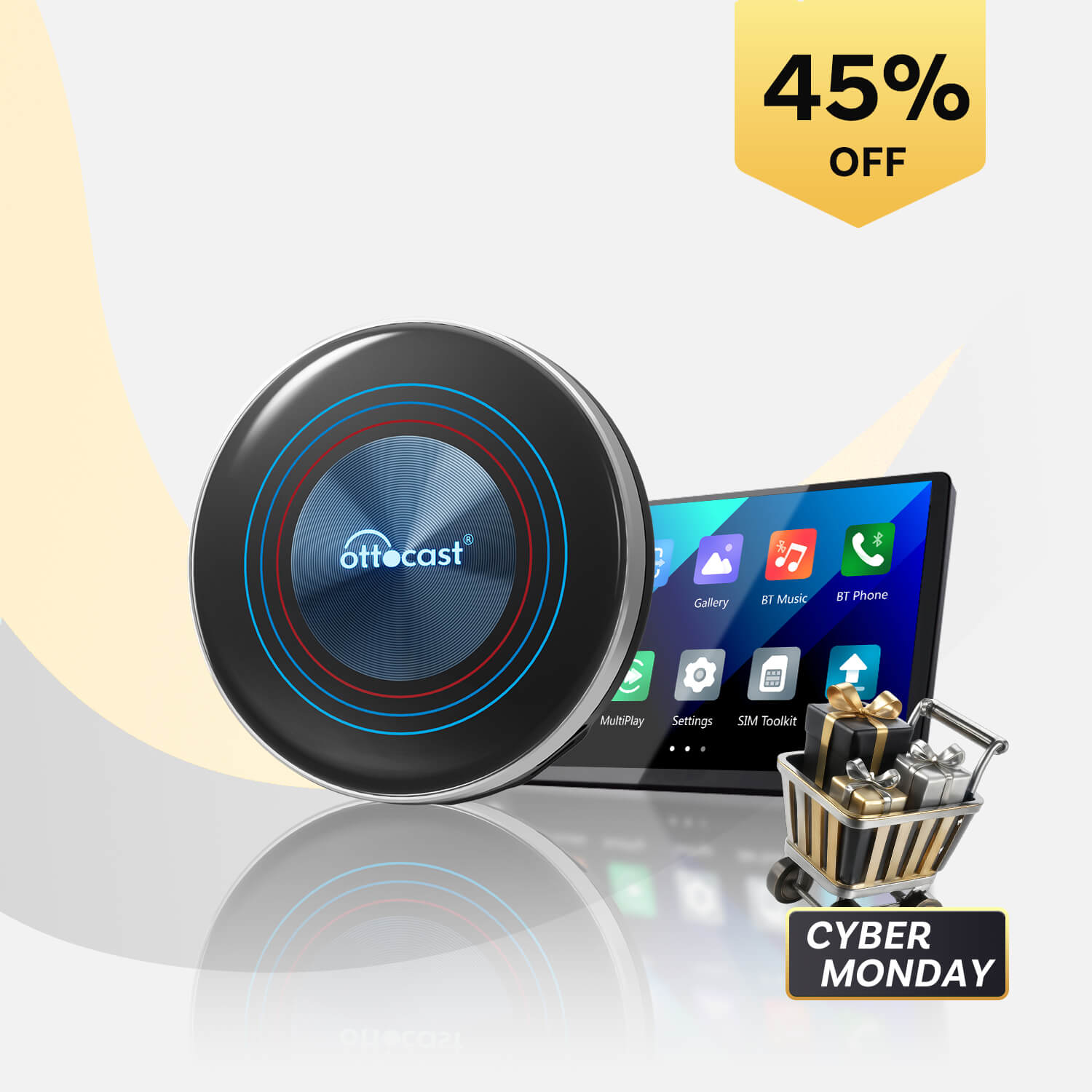 ottocast OttoAibox i3 【BMW】　HDMI出力 OttoAibox i3 BMW Exclusive Android 13 Wireless CarPlay AI Box