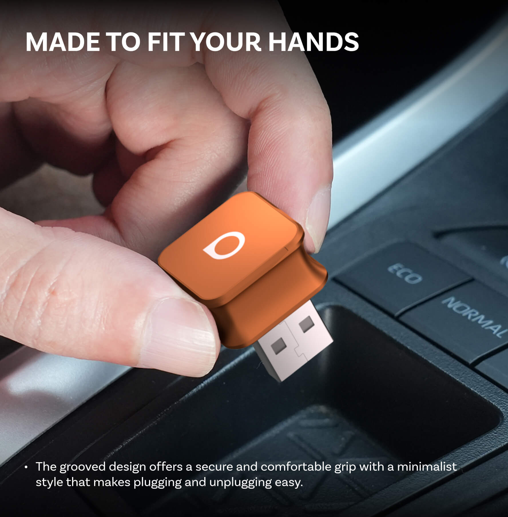 Ottocast Mini Cube 3.0 Adapter - Kosmisk Orange