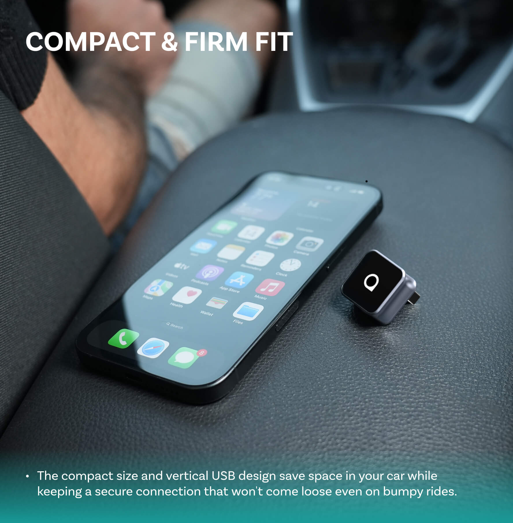 Ottocast Mini Cube 3.0 Kabelloser CarPlay/Android Auto Adapter