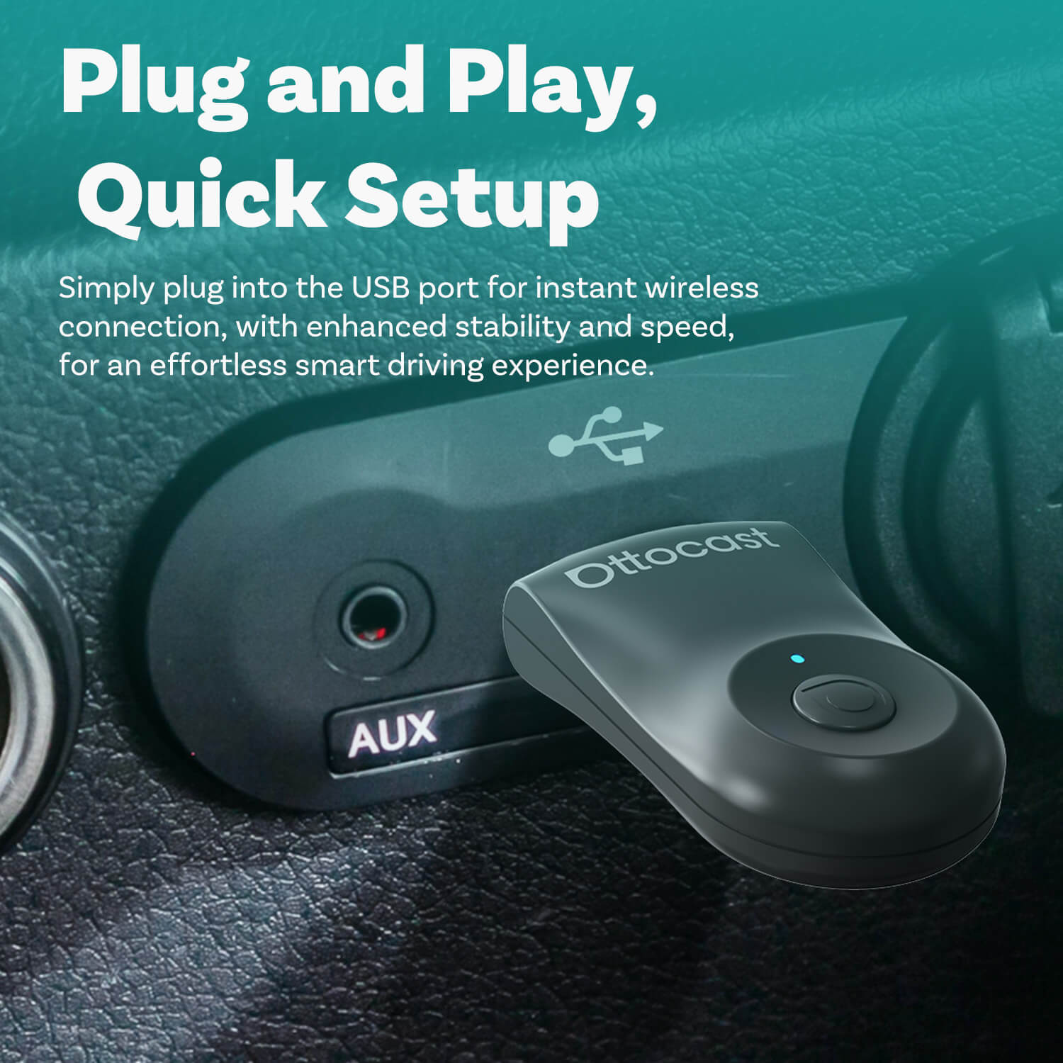 (EXCLUSIVE PRICE)-2-in-1 Mini Wireless CarPlay/Android Auto Adapter
