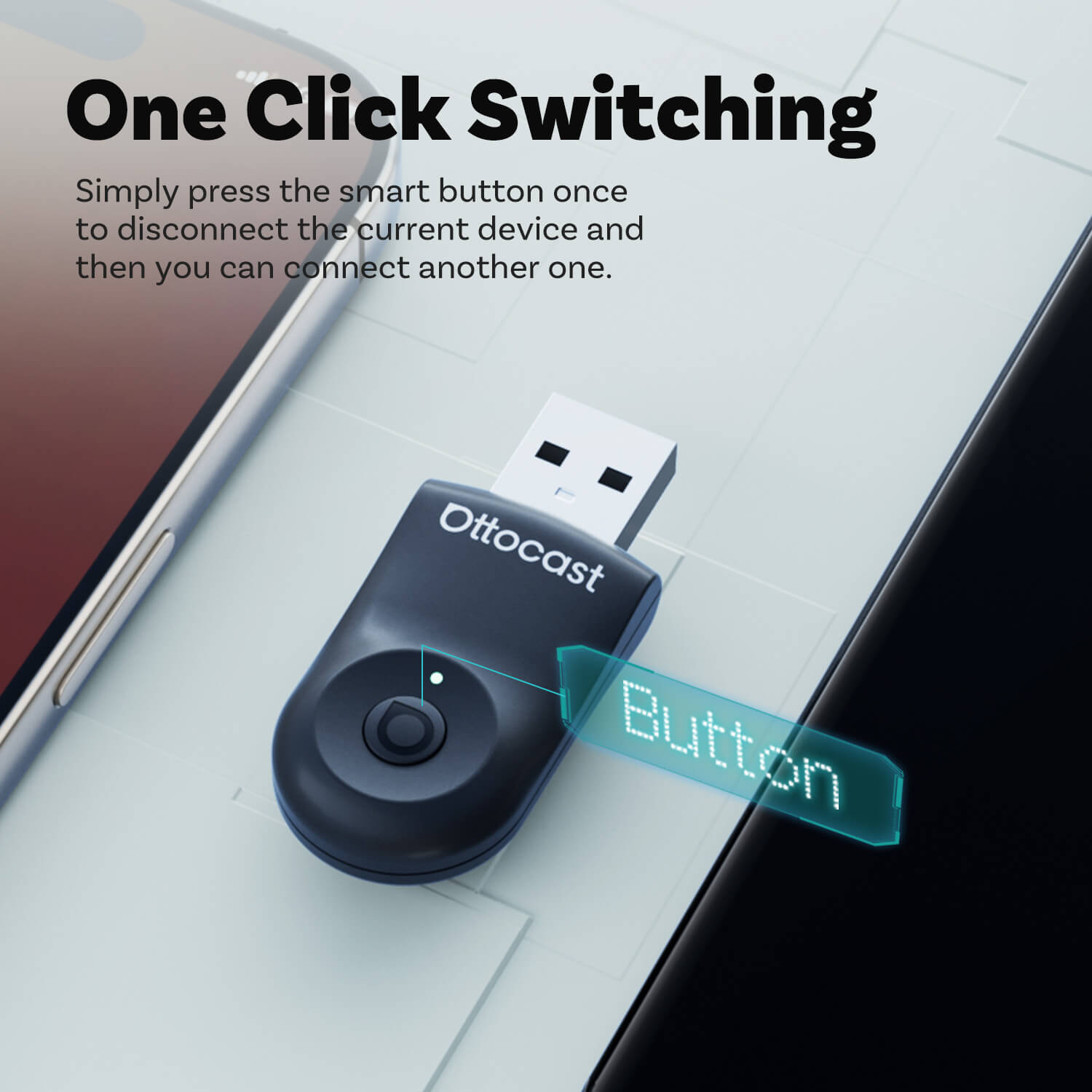 (EXCLUSIVE PRICE)-2-in-1 Mini Wireless CarPlay/Android Auto Adapter