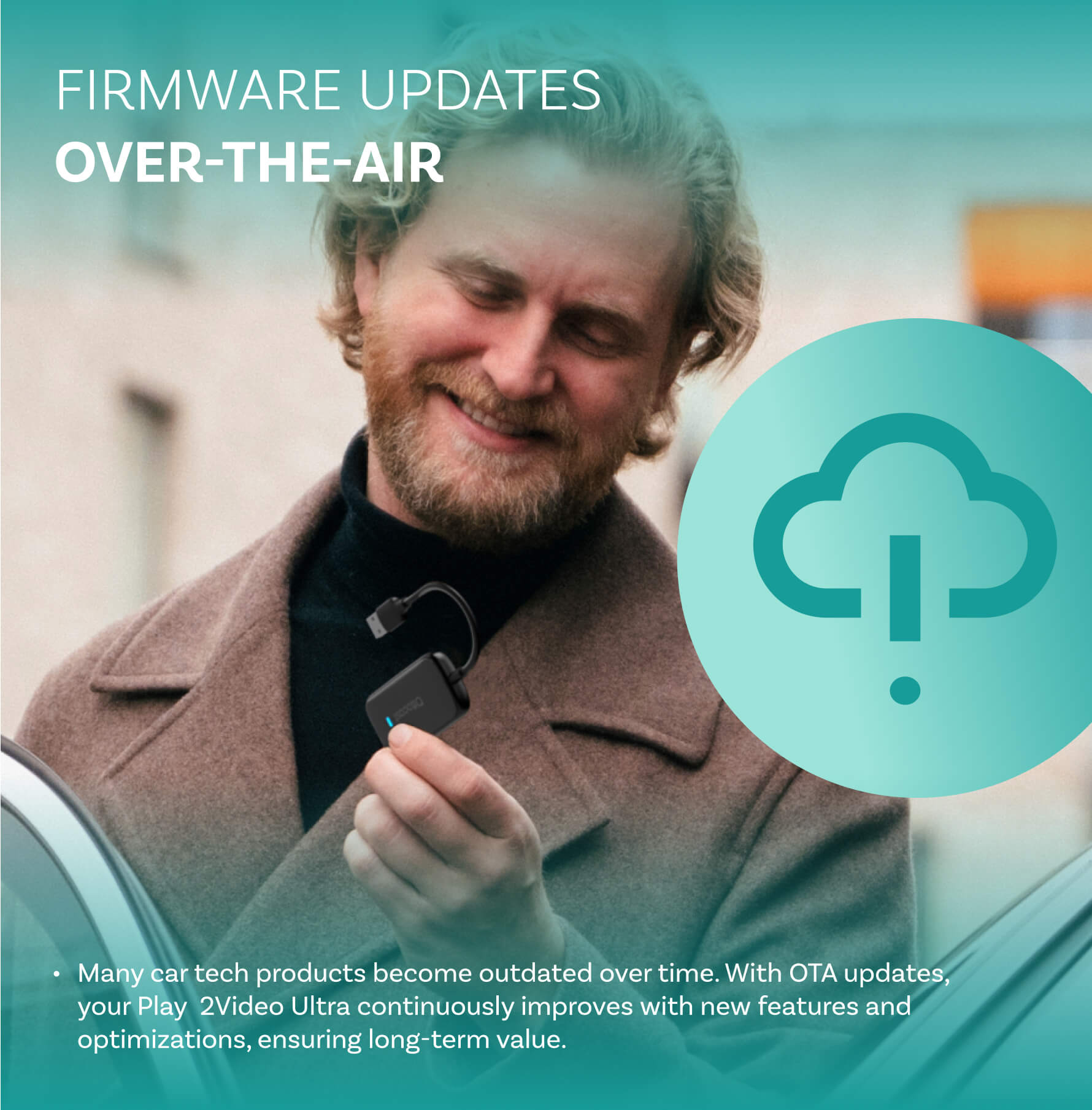 (Exclusive discounts)Play2Video Ultra Wireless CarPlay/Android Auto All-in-1 Adapter