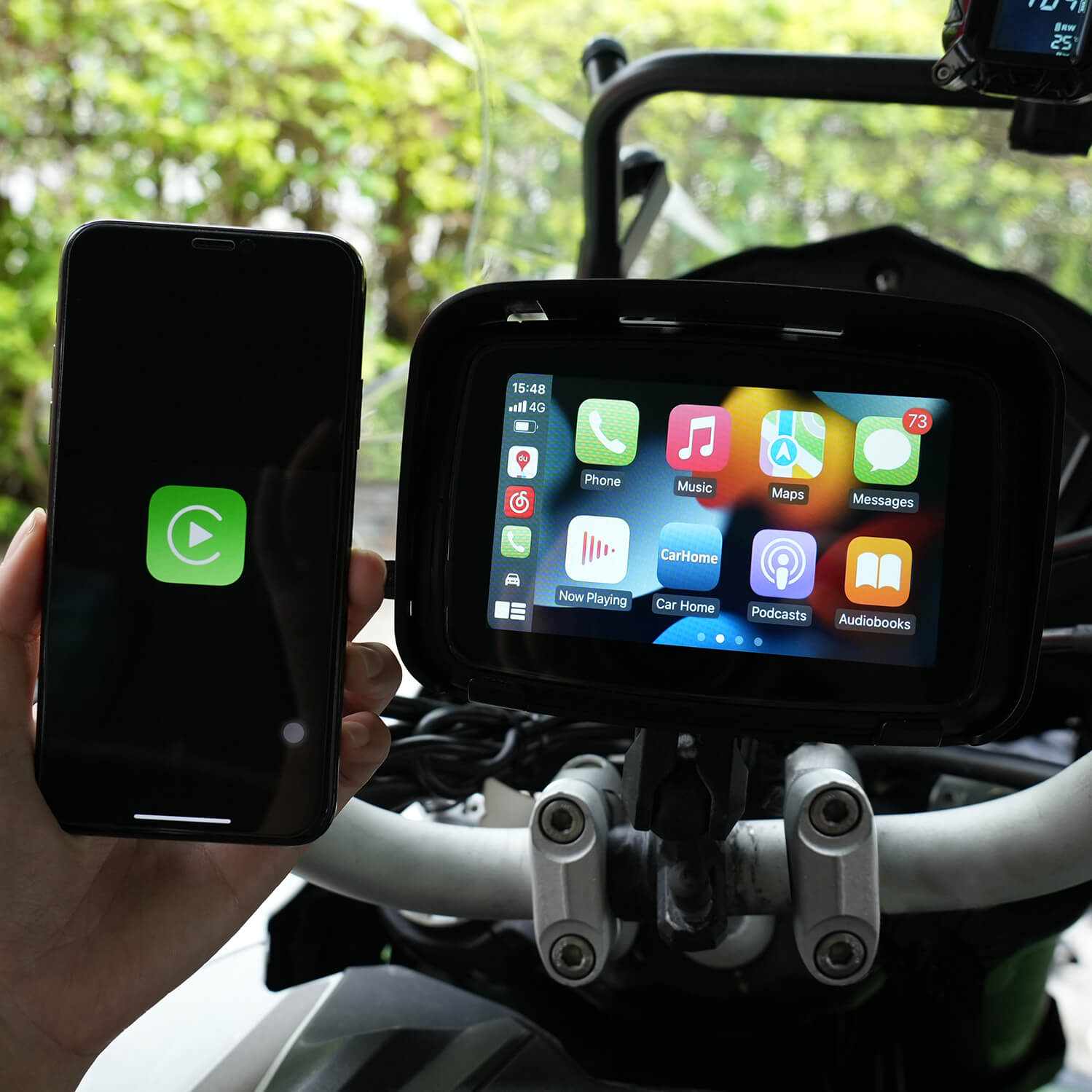 C5 Motorcycle CarPlay & Android Auto, USB media Standalone Navigator S –  Aoocci