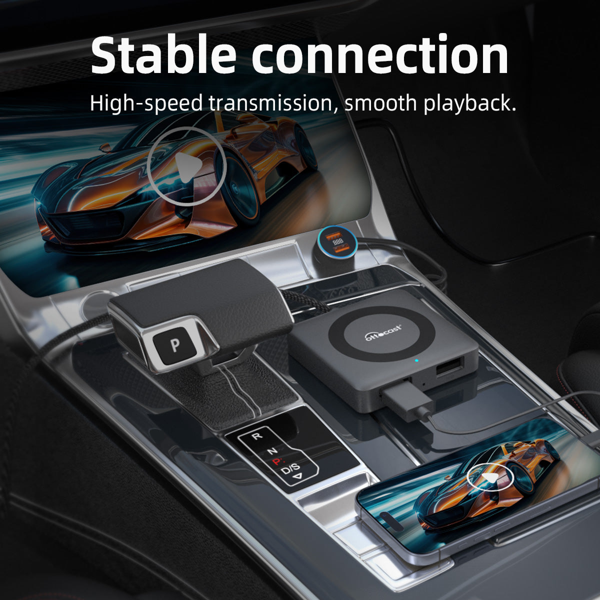 Wireless Multimed Car TV Mate Pro- HDMI Multimedia & Wireless CarPlay Adapter – OTTOCAST