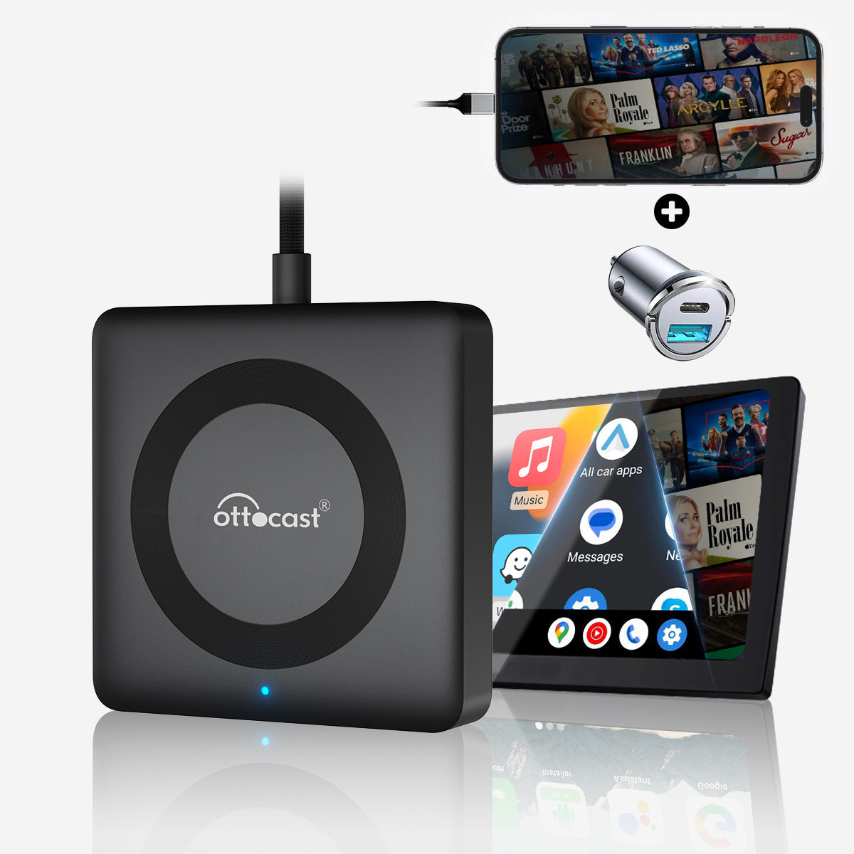 Car TV Mate Pro- HDMI Multimedia & Wireless CarPlay Adapter – OTTOCAST