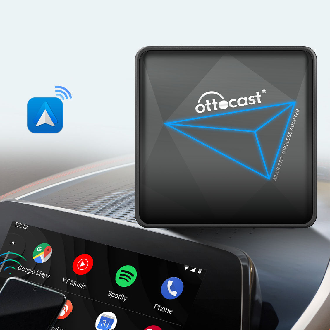 (Heute Sonderangebot 26% RABATT)) A2Air Pro Kabelloser Android Auto Adapter