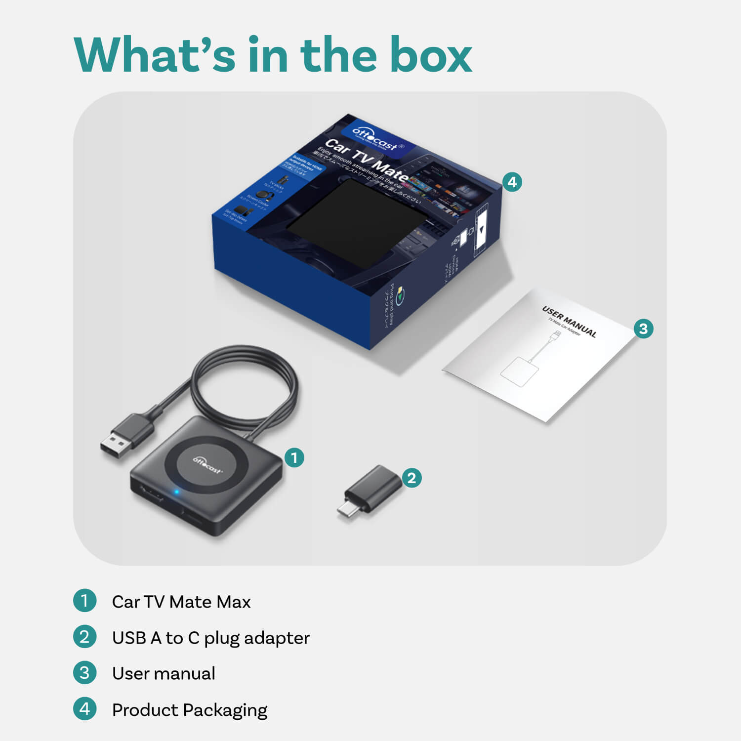 Car TV Mate Max - Wireless CarPlay & Android Auto with HDMI Multimedia