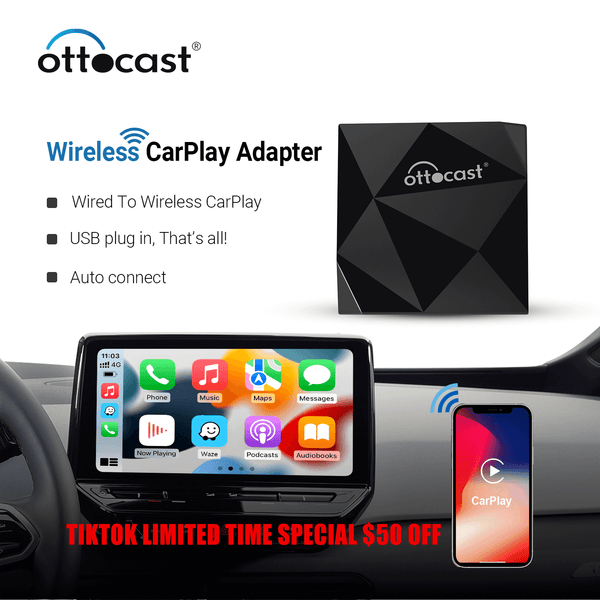 (ESPECIAL POR TIEMPO LIMITADO $30 DE DESCUENTO) - Ottocast Wireless AI Adapter™