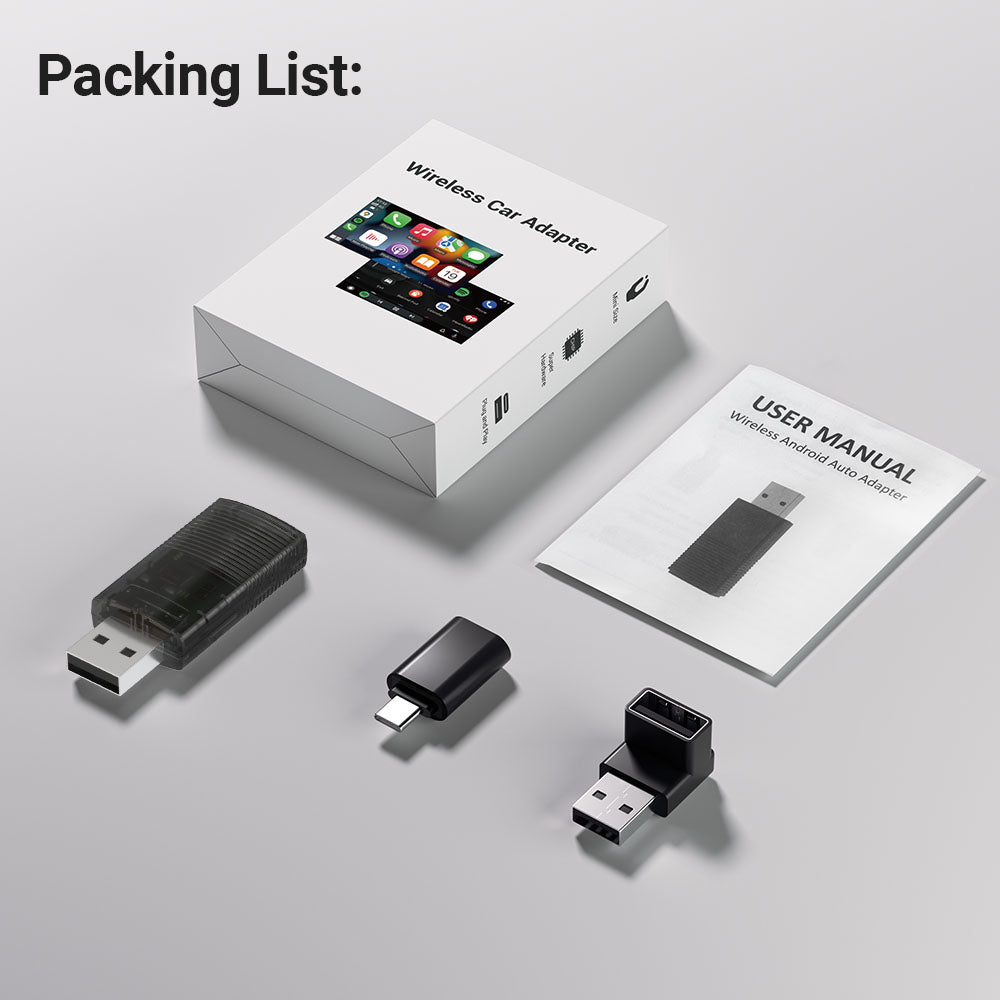 2-in-1 Mini Wireless CarPlay/Android Auto Adapter