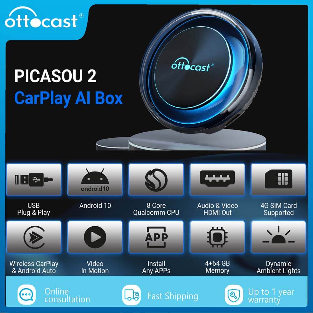 PICASOU 2 CarPlay Ai Box