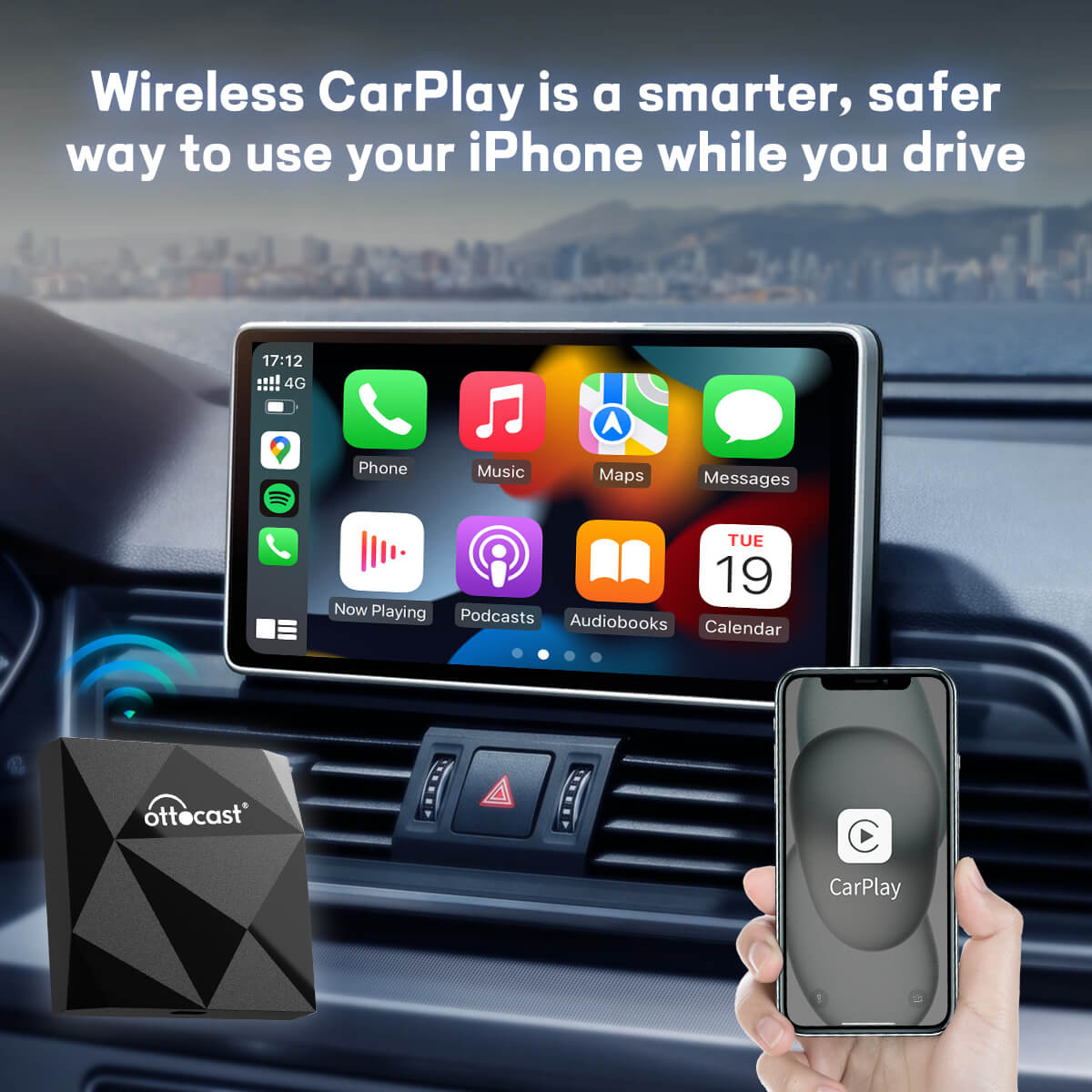 U2-AIR trådløs CarPlay-adapter