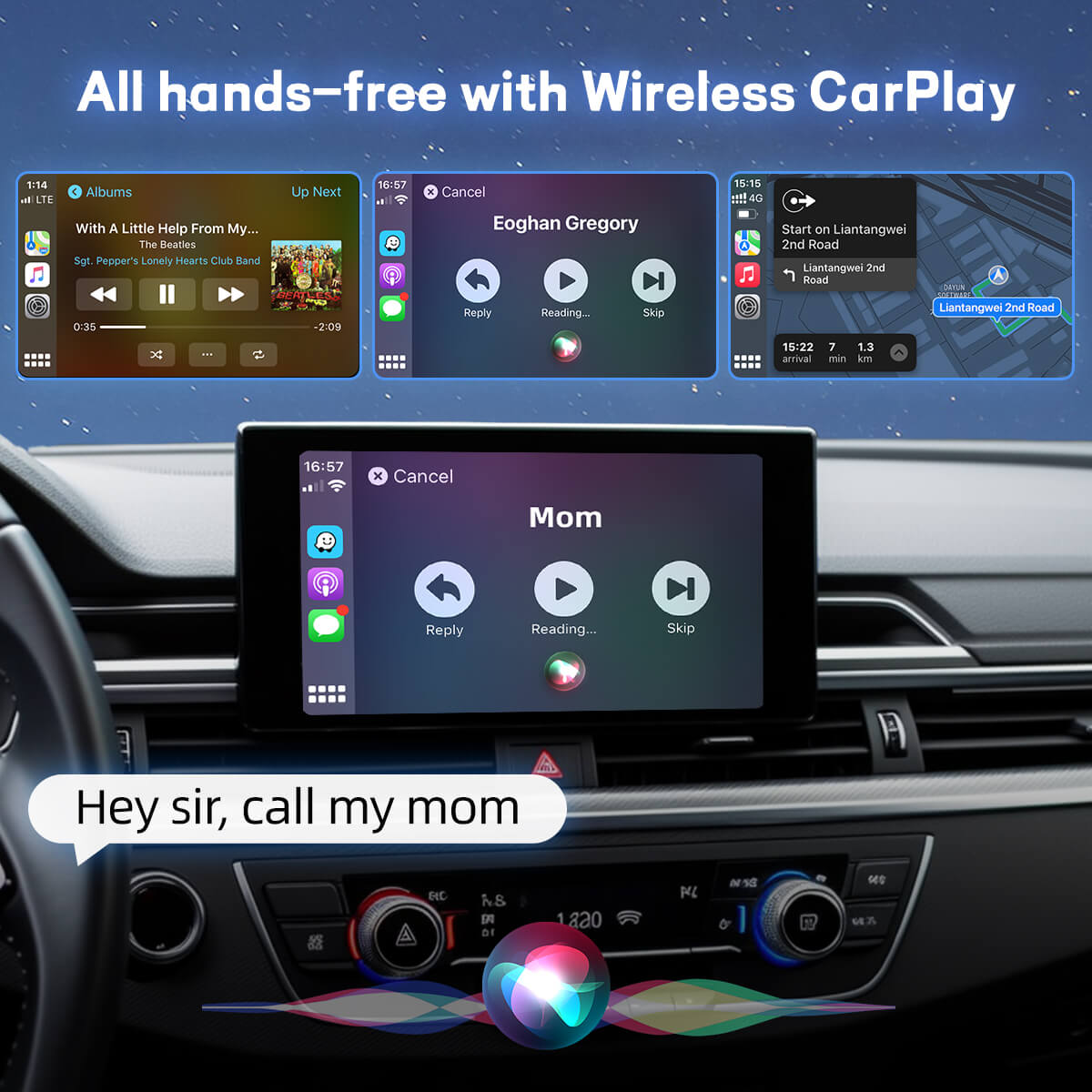 U2-AIR trådløs CarPlay-adapter