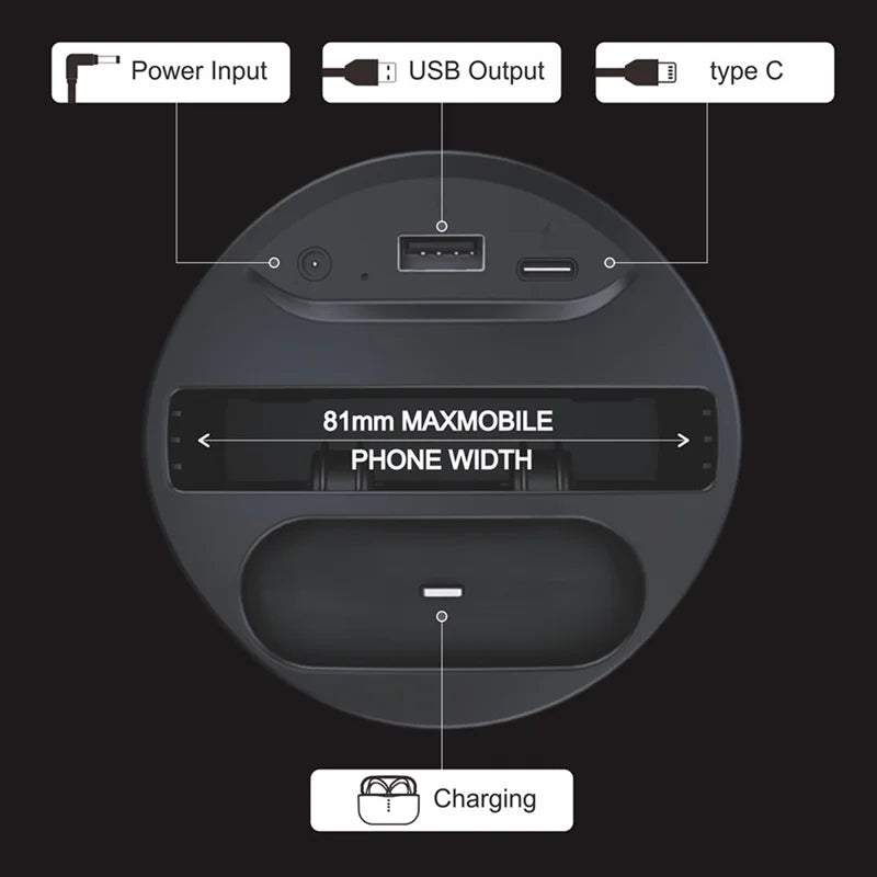 CARICABATTERIE WIRELESS RICARICA RAPIDA PER RENAULT CLIO USB FINO A 15 W CARICABATTERIE WIRELESS RICARICA RAPIDA PER RENAULT CLIO USB FINO A 15 W