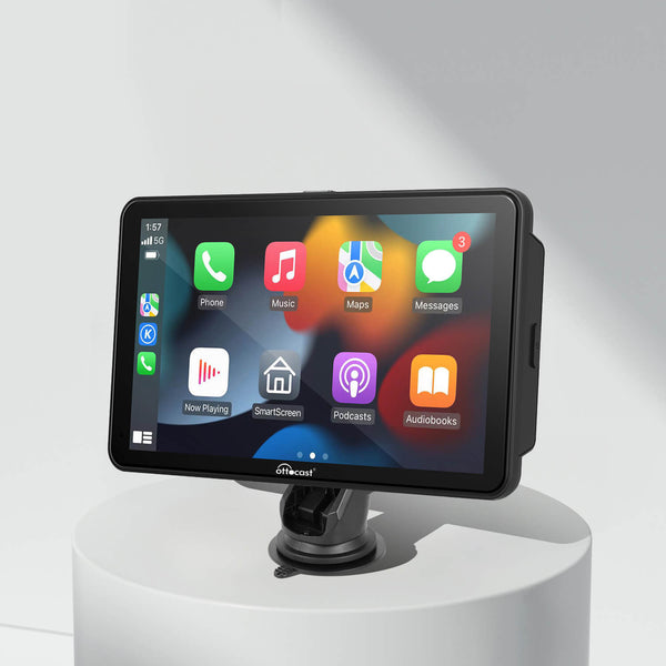Bærbar 7" Apple CarPlay og Android Auto Car Touch-skærm