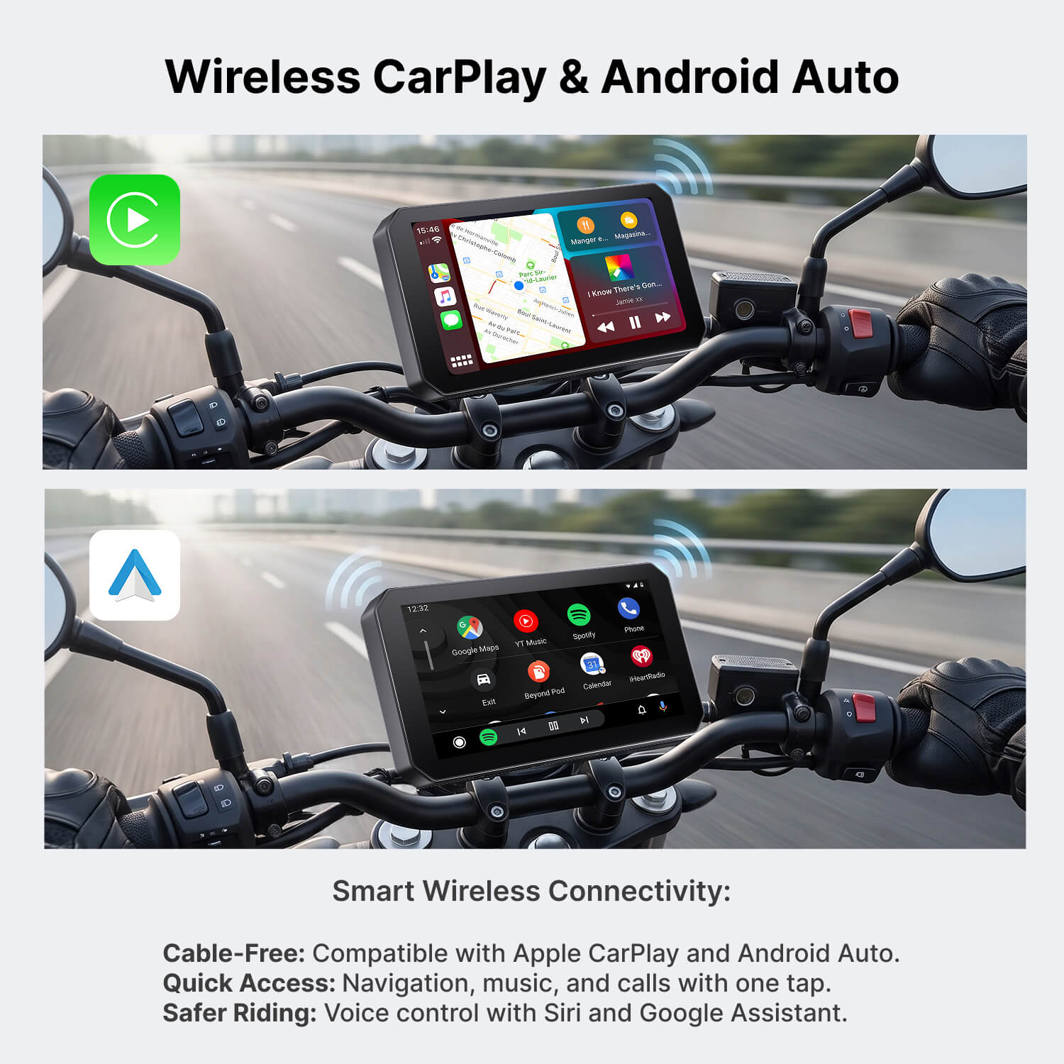C6 Motorcycle Touchscreen