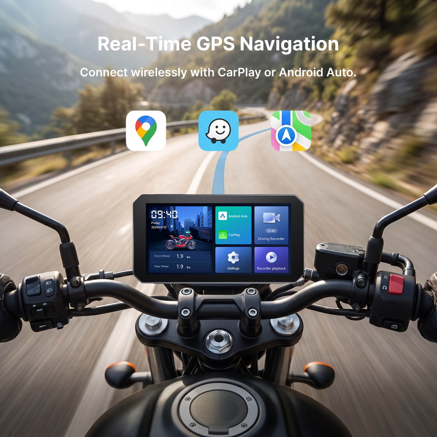 C6 Motorcycle Touchscreen