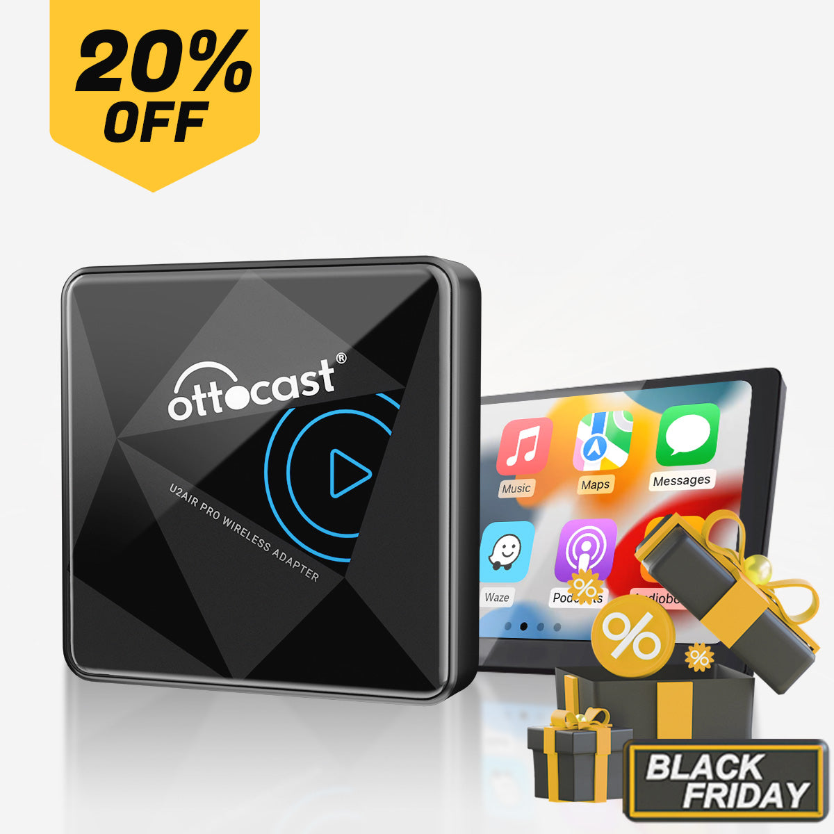 (Offerta speciale) Adattatore CarPlay wireless U2 AIR Pro