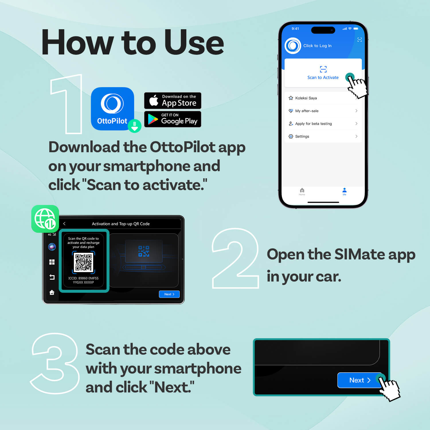 Ottocast CloudSIM  (For Ottoaibox P3, P3 Lite & NanoAI)