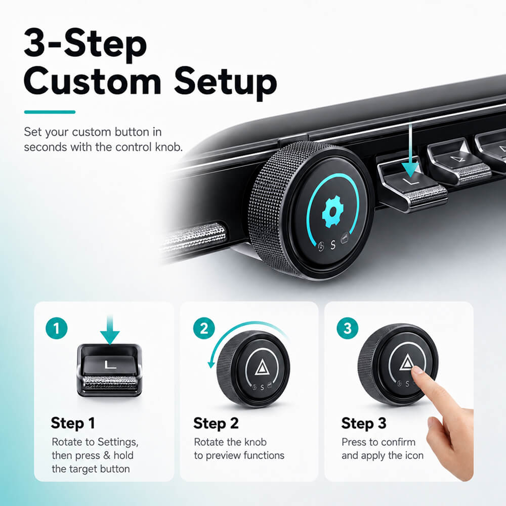 Custom Physical Control Panel for Tesla Model 3/Y