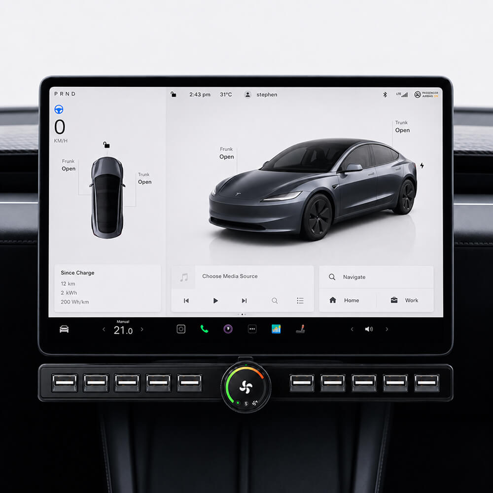 Software Panel Tesla Custom Physical Control Panel for Tesla Model 3/Y