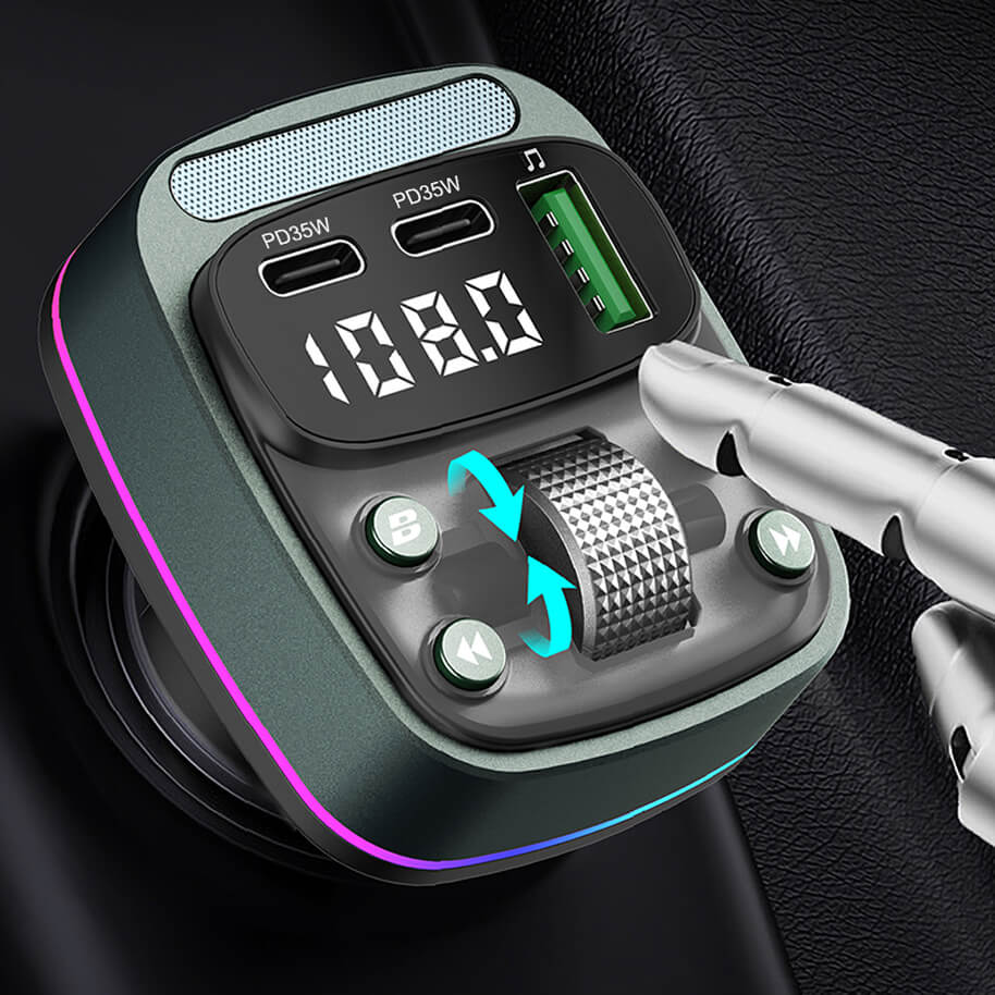 Bluetooth FM Transmitter Car Charger