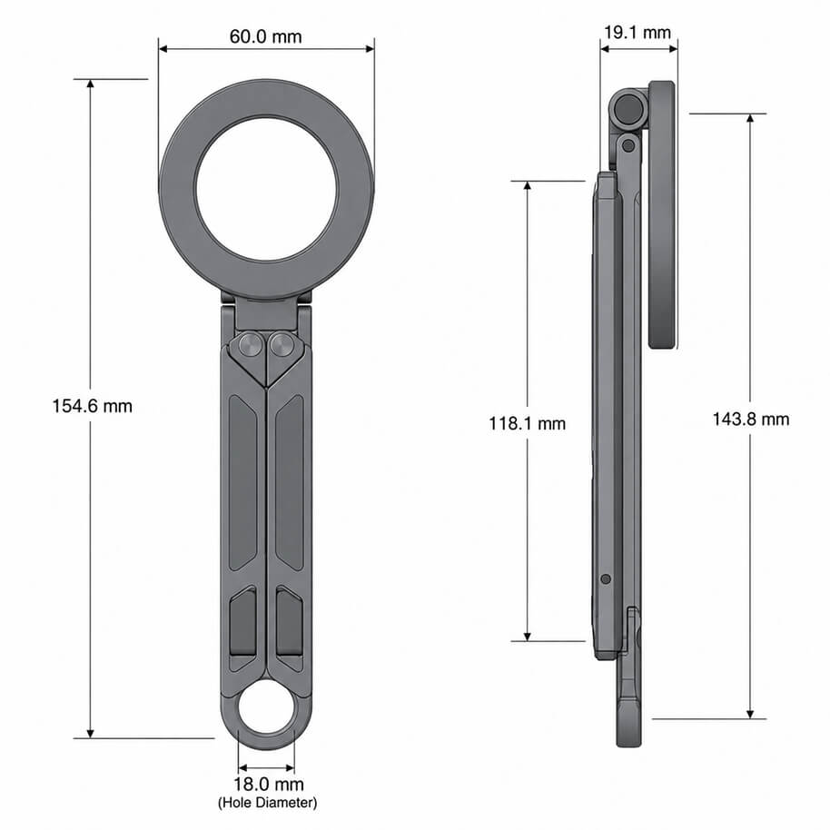 MCM02 Carabiner Magnetic Phone Stand