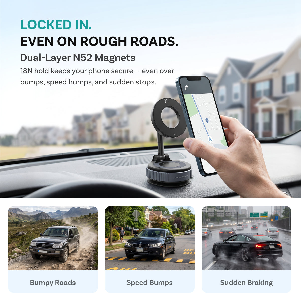 MCM20 MagLock Pro Magnetic Car Mount
