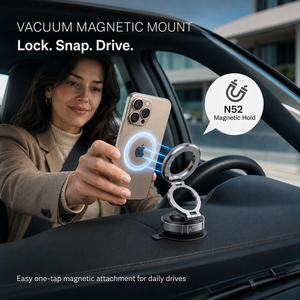 MCM21 Foldable Vacuum Mag Mount