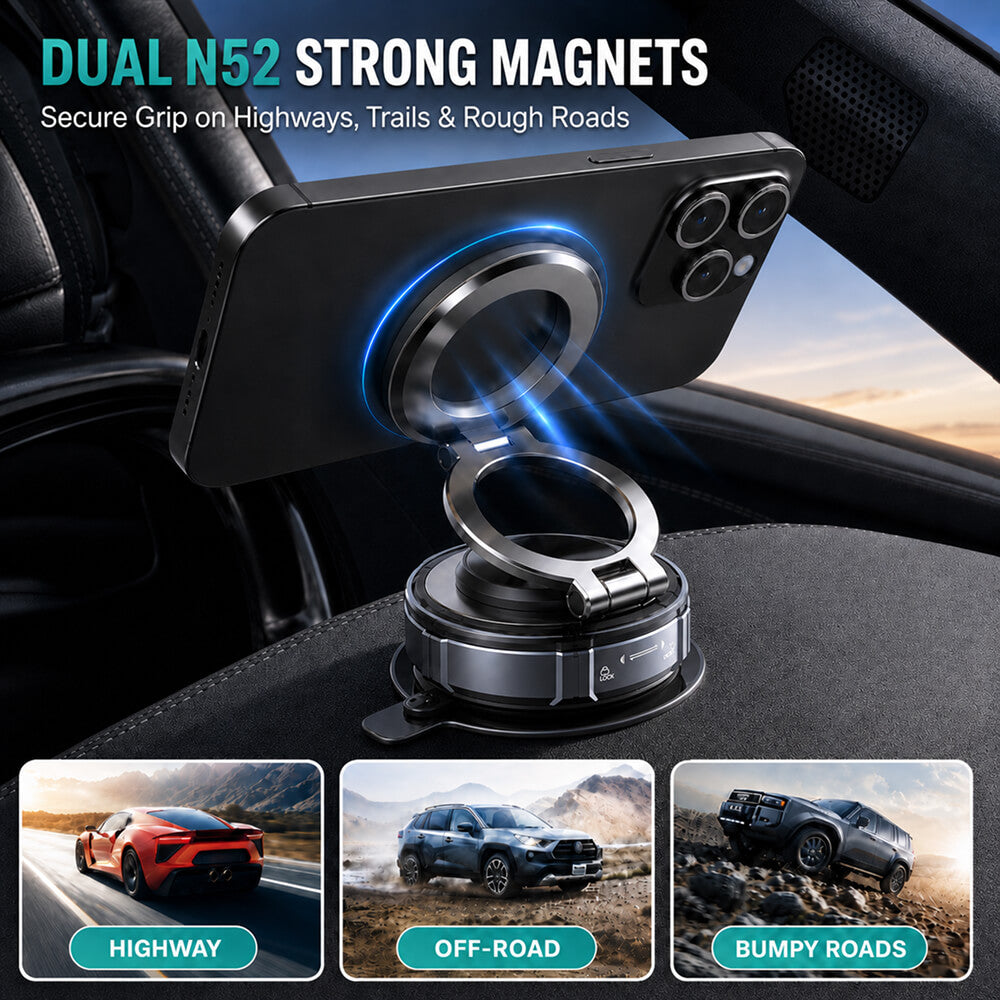 MCM21 Foldable Vacuum Mag Mount